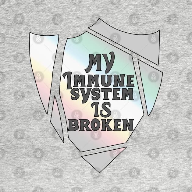 Broken immune system (disability pride flag) by Becky-Marie